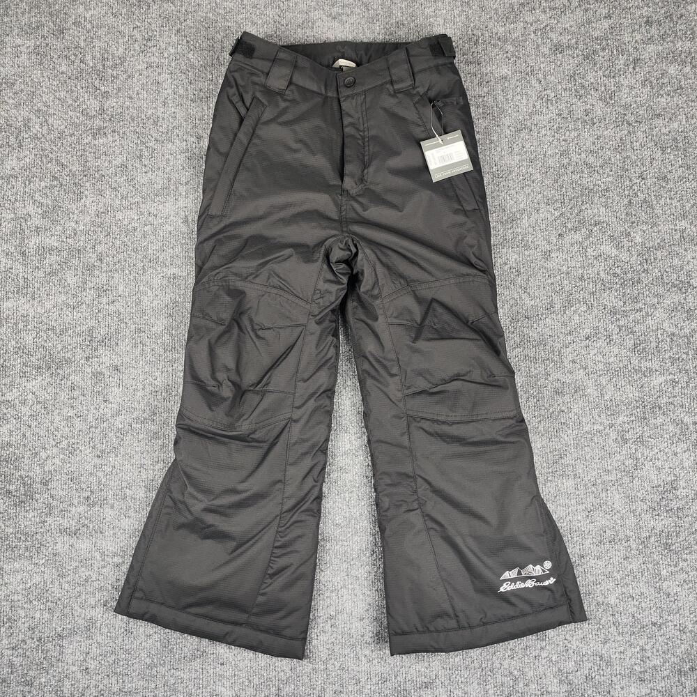 Eddie Bauer Pants Kids Small Black Powder Search Snow Ski Insulated Winter